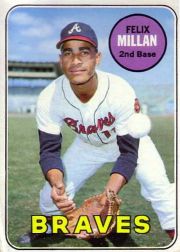 1969 Topps Baseball Cards      210     Felix Millan